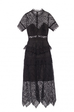 Lace-trimmed dress, zdjęcie 1 Lace-trimmed dress od Self Portrait